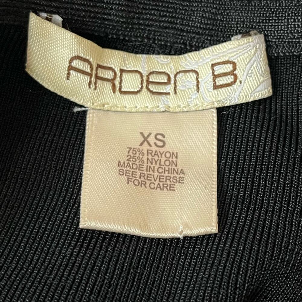 Arden B. Knit Mini Dress with Bodycon Skirt Black Size XSmall - Picture 4 of 7